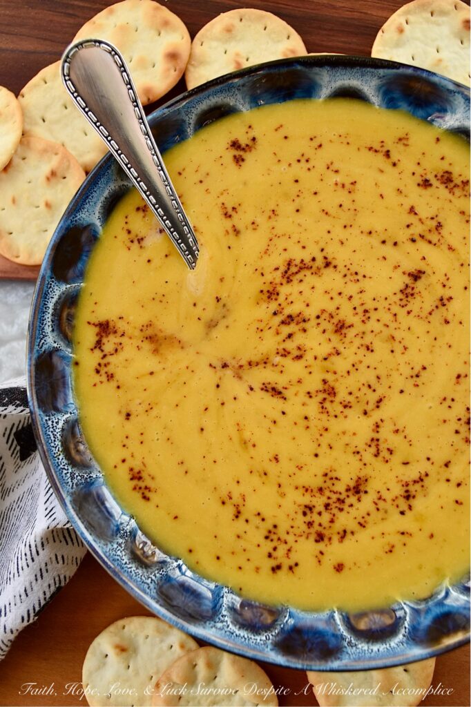 Creamy Chili Spiced Pumpkin Soup - This creamy and delicious pumpkin soup can be made with either fresh or canned pumpkin, making it a year-round recipe. To give this soup a mildly spiced chili flavoring, traditional chili ingredients such as chili powder, onion powder, ground cumin, and oregano are added. The lager beer and brown sugar also help to add a little bit of sweetness, which balances out this mildly spiced soup and complements the creaminess added to the soup by the heavy whipping cream. The flavors in this pumpkin soup are warm and comforting, making it a go-to recipe no matter the time of year.