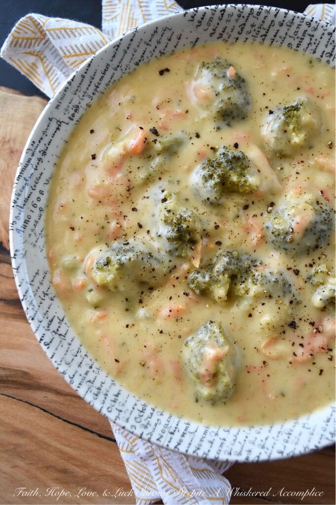 Chunky Broccoli Cheddar Beer Cheese Soup - There's nothing quite like a hearty, chunky one-pot soup to warm you up on a chilly day. This beer cheese soup, made with tender broccoli florets and grated carrots, packs a punch of flavor with the addition of tangy extra sharp cheese, spicy brown mustard, and a bottle of your favorite lager beer. When served with a side of fresh bread, muffins, or biscuits, this soup becomes the ultimate comfort meal.