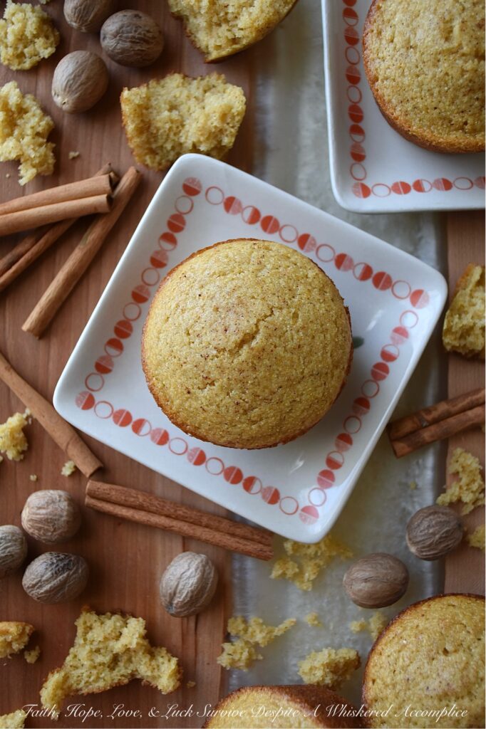Small-Batch Eggnog Crumbly Cornbread Muffins - If you're looking for a delicious savory and slightly sweet muffin recipe to add to your holiday baking list, look no further than these small-batch cornbread muffins seasoned with eggnog, ground cinnamon, and freshly grated nutmeg. Whether you're serving these crumbly cornbread muffins alongside a warm bowl of soup or simply spreading them with some creamy butter, holiday jam, or apple butter, these muffins are sure to be a hit this holiday season.