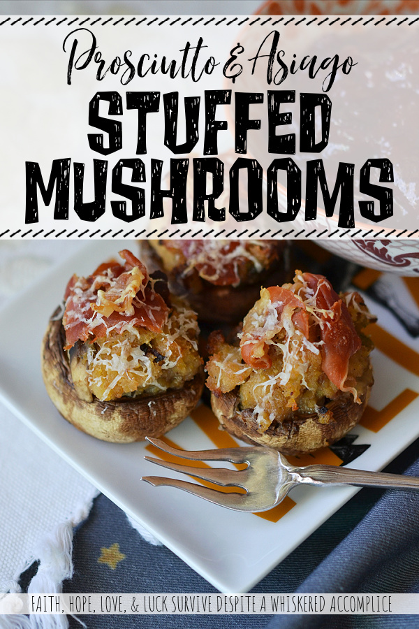 Prosciutto & Asiago Stuffed Mushrooms - Not only are these stuffed mushrooms a great way to use up leftover stuffing, but they are also perfect for any holiday party or gathering. The small, bite-sized portions make them a great appetizer that can easily be shared and enjoyed by all. But this prosciutto and asiago cheese stuffed appetizer doesn't have to be reserved for special occasions, it can also be enjoyed as a side dish for a weeknight dinner.