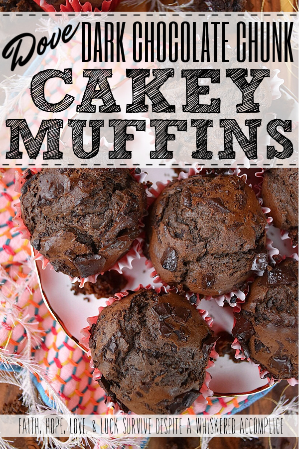 Dove Dark Chocolate Chunk Cakey Muffins - Say goodbye to boring breakfast options and hello to decadent chocolate muffins that will satisfy your sweet tooth without being too sugary. Made with Dove Dark Chocolate Promises, these muffins strike the perfect balance between dense and cakey, with a rich and chocolatey flavor that will leave you wanting more. And the best part? They're not overly sweet, making them the perfect breakfast treat. Paired with fresh fruit, this is one breakfast muffin you'll be excited to roll out of bed for.