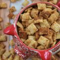 Spicy Barbecue Seasoned Rice Chex Mix - Packed with a combination of slightly spicy barbecue herbs and spices, and a touch of brown sugar sweetness, this crunchy homemade rice chex mix will have you reaching for another handful before you even finish the first. Its perfect balance of spicy, sweet, and barbecue flavors, along with its satisfying crunch, make this snack mix a real crowd-pleaser for almost any party, game day, or event.