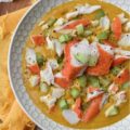 Creamy Cajun Sweet Potato Soup with Crab - Are you looking for a new and exciting twist on a traditional sweet potato soup recipe? Look no further than this Creamy Cajun Sweet Potato Soup with Crab. This delicious soup is bursting with flavor, thanks to a homemade seasoning blend that adds a spicy Cajun kick to its creamy sweet potato base. Topped with imitation crab meat and crunchy diced celery, this soup is sure to become a new spicy weeknight favorite.