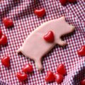 Bacon Maple Sugar Cookie Pigs of Love - These adorable pig-shaped cookies are not only infused with the savory taste of bacon but also have a touch of sweet maple flavoring. And, just in time for Valentine's Day, these cookies even have little cinnamon candy hearts to add an extra dose of adorable whimsy. So forget the traditional chocolates and roses, and give your loved ones the ultimate expression of love, bacon in the form of adorably cute tasty pig-shaped cookies.
