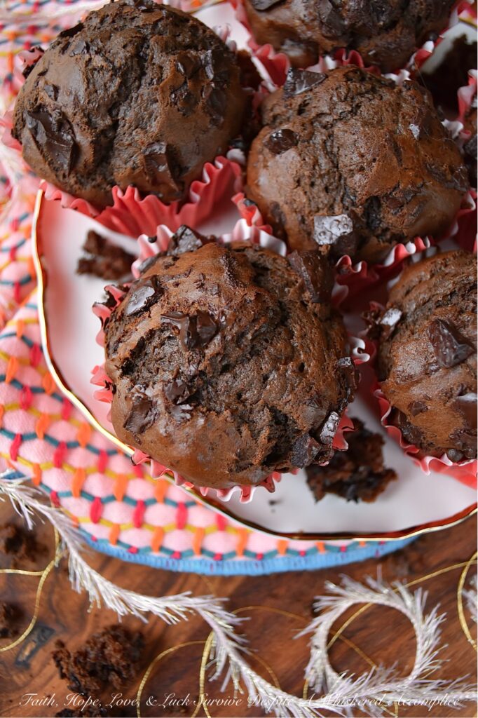 Dove Dark Chocolate Chunk Cakey Muffins - Say goodbye to boring breakfast options and hello to decadent chocolate muffins that will satisfy your sweet tooth without being too sugary. Made with Dove Dark Chocolate Promises, these muffins strike the perfect balance between dense and cakey, with a rich and chocolatey flavor that will leave you wanting more. And the best part? They're not overly sweet, making them the perfect breakfast treat. Paired with fresh fruit, this is one breakfast muffin you'll be excited to roll out of bed for.