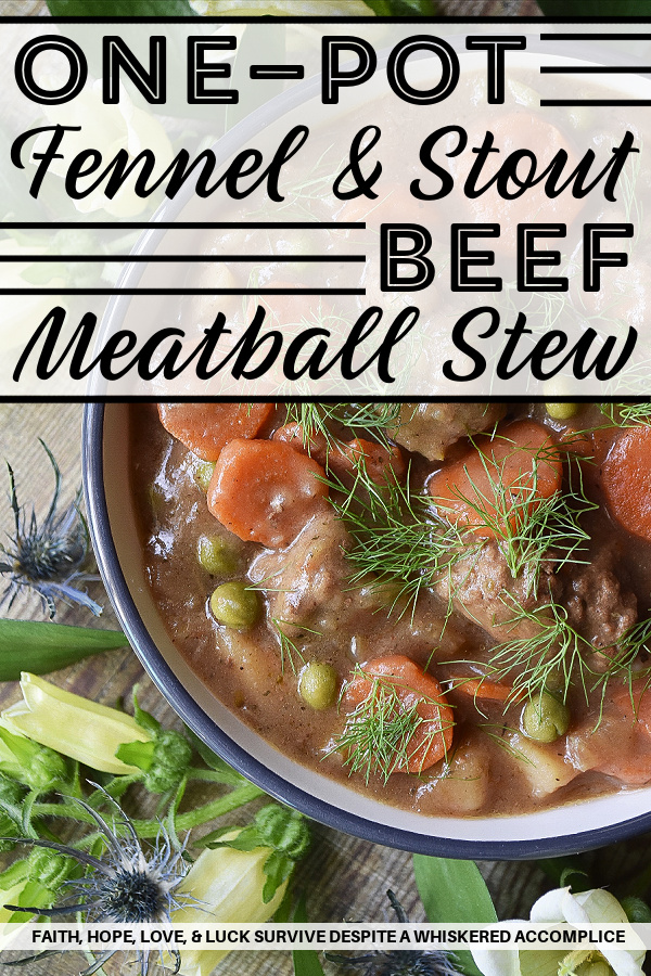 One-Pot Fennel & Stout Beef Meatball Stew - Fennel and stout are the key ingredients which make this meatball and vegetable-loaded stew such a delicious success. And, not only is this beef stew absolutely packed with flavor, thanks to the one-pot recipe, kitchen clean up is an absolute breeze.