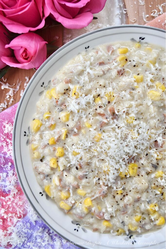Creamy Italian Rice Soup with Prosciutto & Corn - Not only is this quick and easy one-pot soup fabulously delicious but it's also incredibly versatile. With its flavorful Italian seasoning, salty prosciutto, and sweet corn, this rice soup is both satisfying and comforting. Enjoy a hearty bowl of creamy rice soup on the first night, and let the leftovers thicken up to create a rich and flavorful rice side dish for the next evening. And, if you don't have corn on hand, you can swap in your favorite frozen or fresh vegetable for a weeknight meal you'll absolutely love.