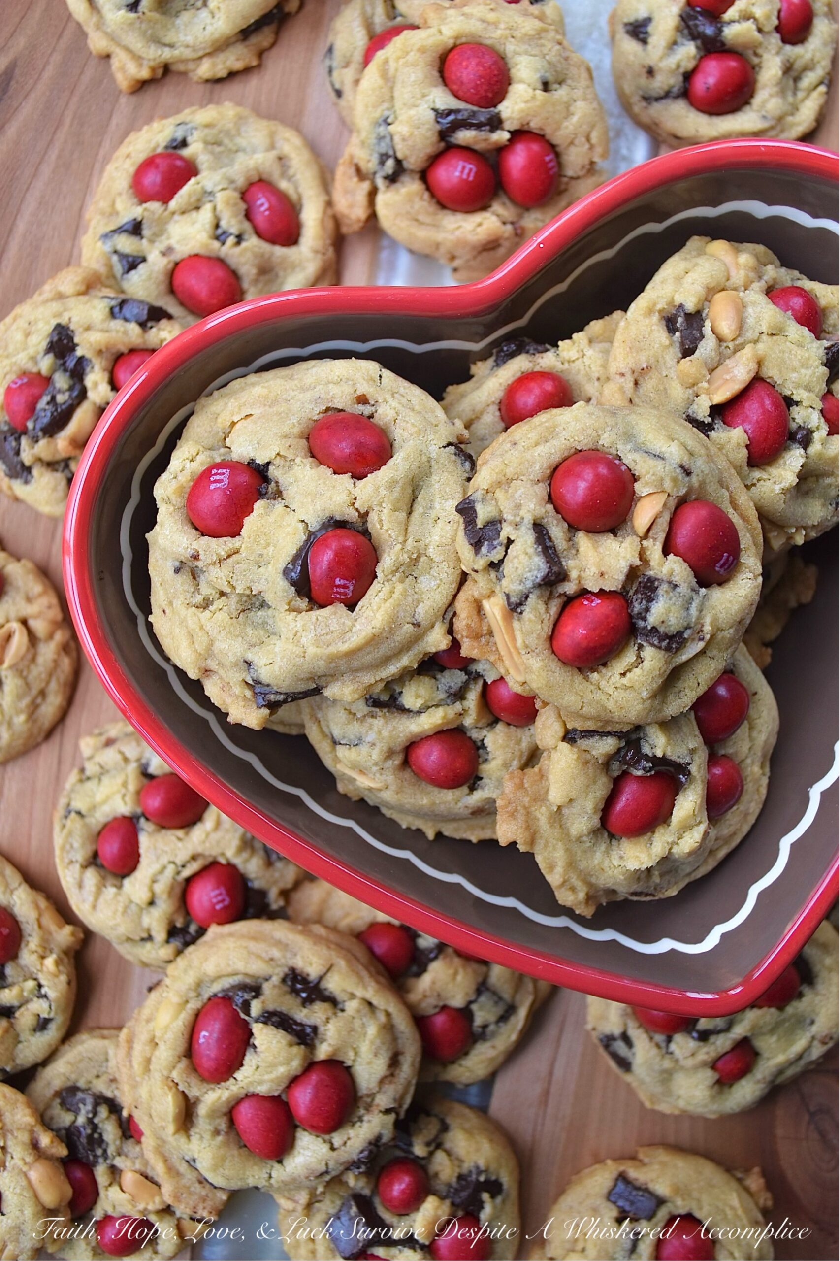Chocolate Chunk Cookies with Peanut M&M’s