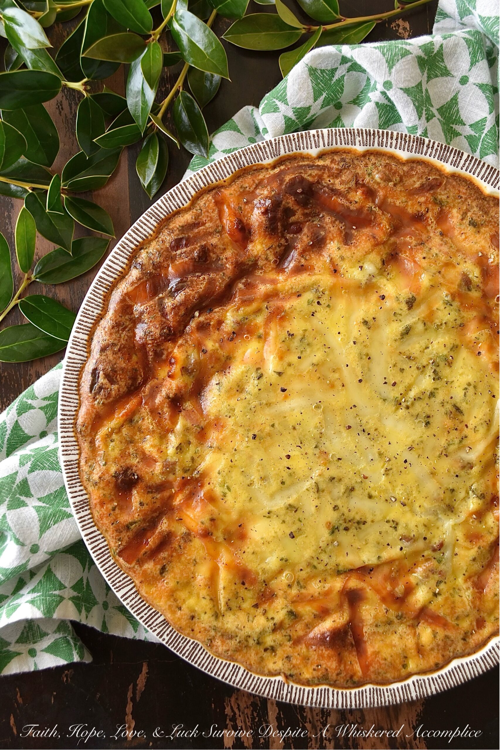 Sweet Italian Sausage Quiche with Ricotta