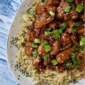 Sweet Whiskey Skillet Teriyaki Chicken - This easy skillet teriyaki chicken recipe requires minimal prep and is perfect for hectic evenings when you're craving takeout but still want to serve your family a home-cooked meal. Featuring a simple homemade teriyaki sauce flavored with sweet honey and a hint of smoky whiskey, this recipe transforms boneless, skinless chicken thighs into a quick weeknight meal that will surely become a family favorite.