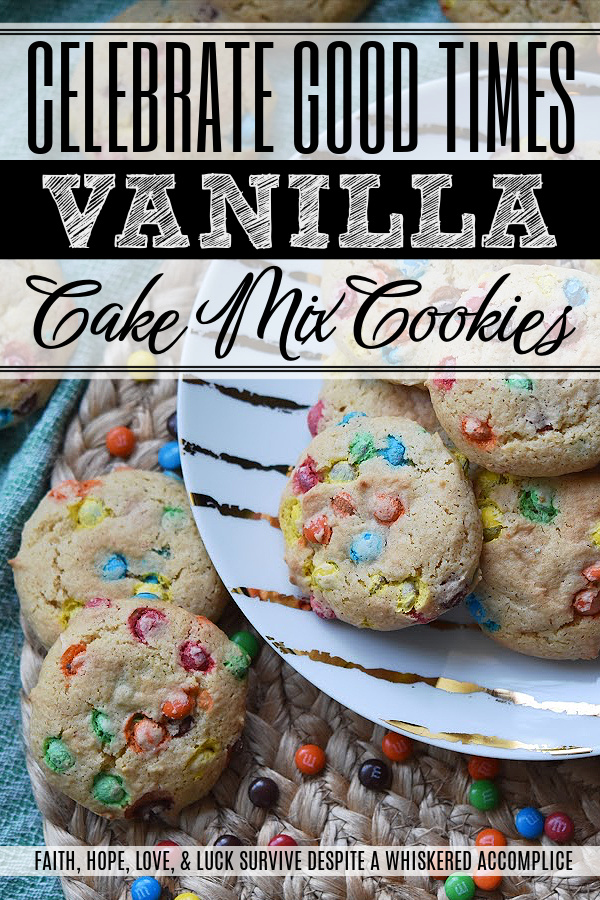 Celebrate Good Times Vanilla Cake Mix Cookies - By using a cake mix, you can quickly and deliciously make flavorful cookies using only six ingredients. Get ready to celebrate good times with these vanilla cake mix cookies.