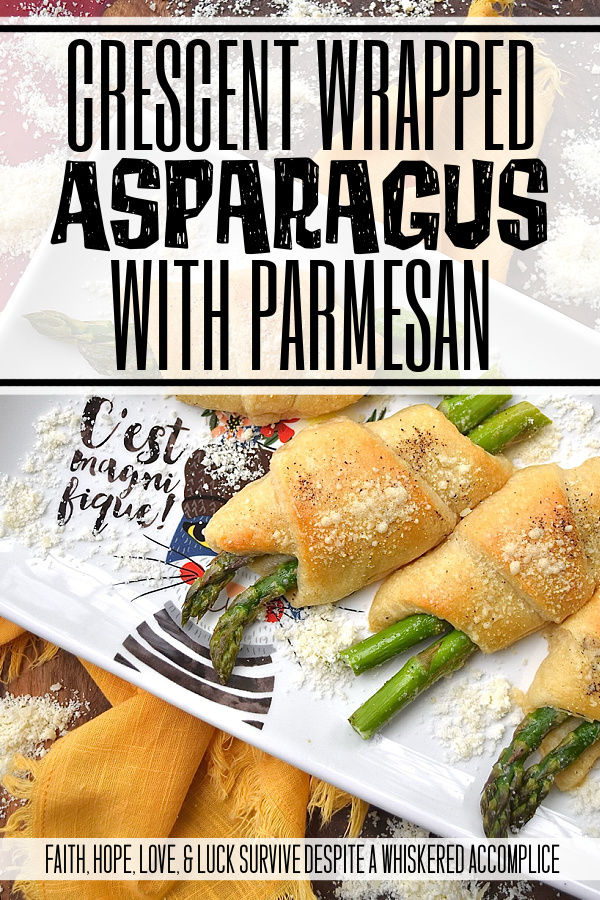 Crescent Wrapped Asparagus with Parmesan - This easy-t0-make recipe combines the fresh, crisp flavor of asparagus with the flaky, buttery goodness of a store-bought refrigerated crescent roll pastry and the slightly salty, cheesy, and nutty flavor of parmesan cheese. Whether enjoyed for breakfast alongside eggs or as a tasty accompaniment to a soup or salad for dinner, these Crescent Wrapped Asparagus with Parmesan are sure to be a hit.