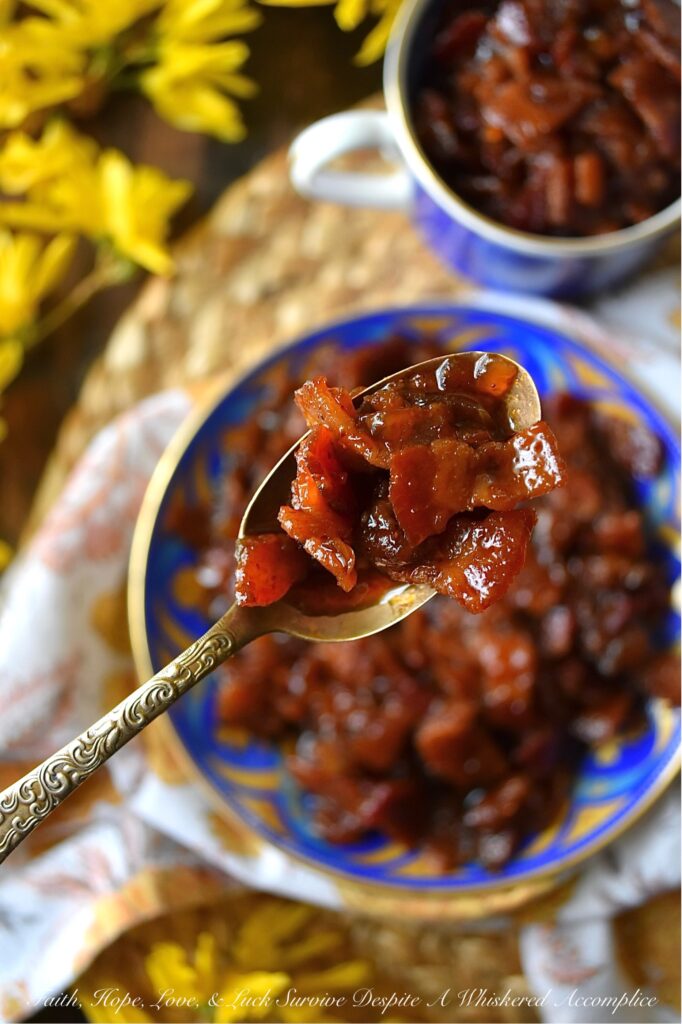 Bourbon & Onion Bacon Jam - This mouthwatering condiment combines the rich saltiness of bacon with the sweetness of yellow onions, smoky chili powder, and a touch of maple syrup and brown sugar. A splash of apple cider vinegar and a hint of bourbon also add a delightful tang and boozy kick to this delectable bacon jam. Whether used as a sandwich spread, mixed with cream cheese for a cracker topping, or even as a unique addition to deviled eggs, this irresistible Bourbon & Onion Bacon jam is guaranteed to have you coming back for more.