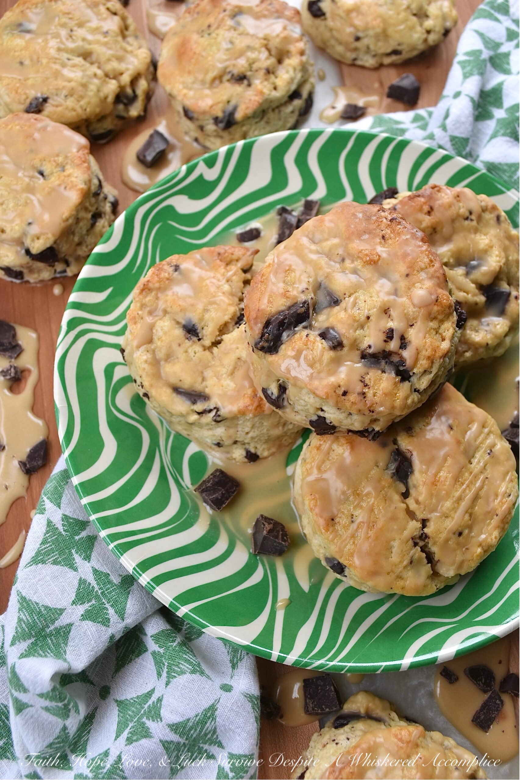 Dark Chocolate Chunk Baileys Cream Scones