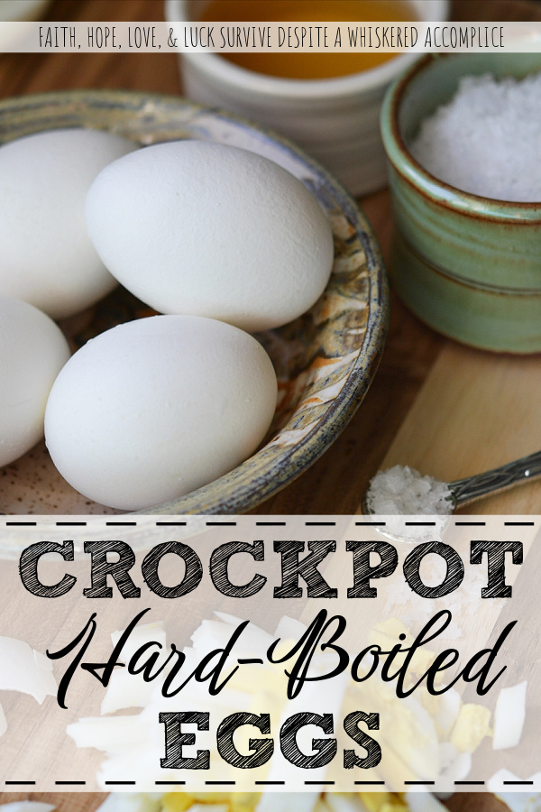 Crockpot Hard-Boiled Eggs - When it's hot outside and you're looking for an easy way to hard-boil eggs without turning on your stove, try using a crockpot or slow cooker instead. It's a simple way to make hard-boiled eggs without overheating your kitchen during the warmer months of the year. 