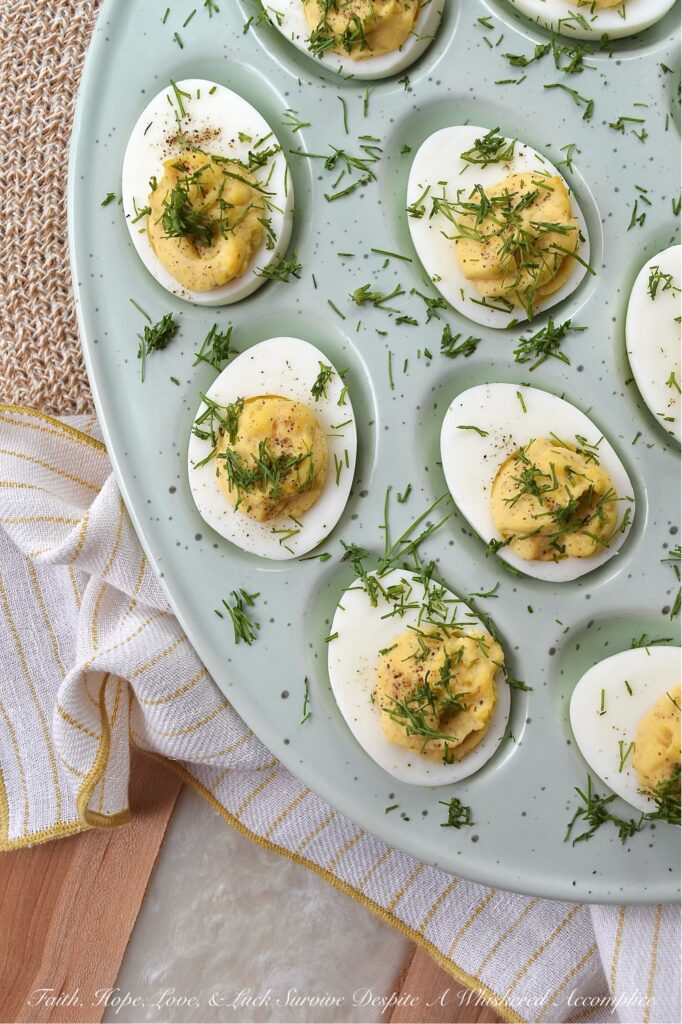 Sweet Honey Deviled Eggs with Fennel Fronds - If you're in search of a quick and easy recipe to prepare deviled eggs, this one is a perfect option. You can either use pre-shelled hard-boiled eggs from the store or hard-boil eggs at home. This simple and flavorful recipe includes a mix of sweet honey and spicy brown mustard, along with finely chopped fennel fronds that offer a hint of freshness and a pop of green color. Additionally, this recipe is an excellent way to utilize fennel fronds that might otherwise go to waste.