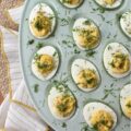 Sweet Honey Deviled Eggs with Fennel Fronds - If you're in search of a quick and easy recipe to prepare deviled eggs, this one is a perfect option. You can either use pre-shelled hard-boiled eggs from the store or hard-boil eggs at home. This simple and flavorful recipe includes a mix of sweet honey and spicy brown mustard, along with finely chopped fennel fronds that offer a hint of freshness and a pop of green color. Additionally, this recipe is an excellent way to utilize fennel fronds that might otherwise go to waste.