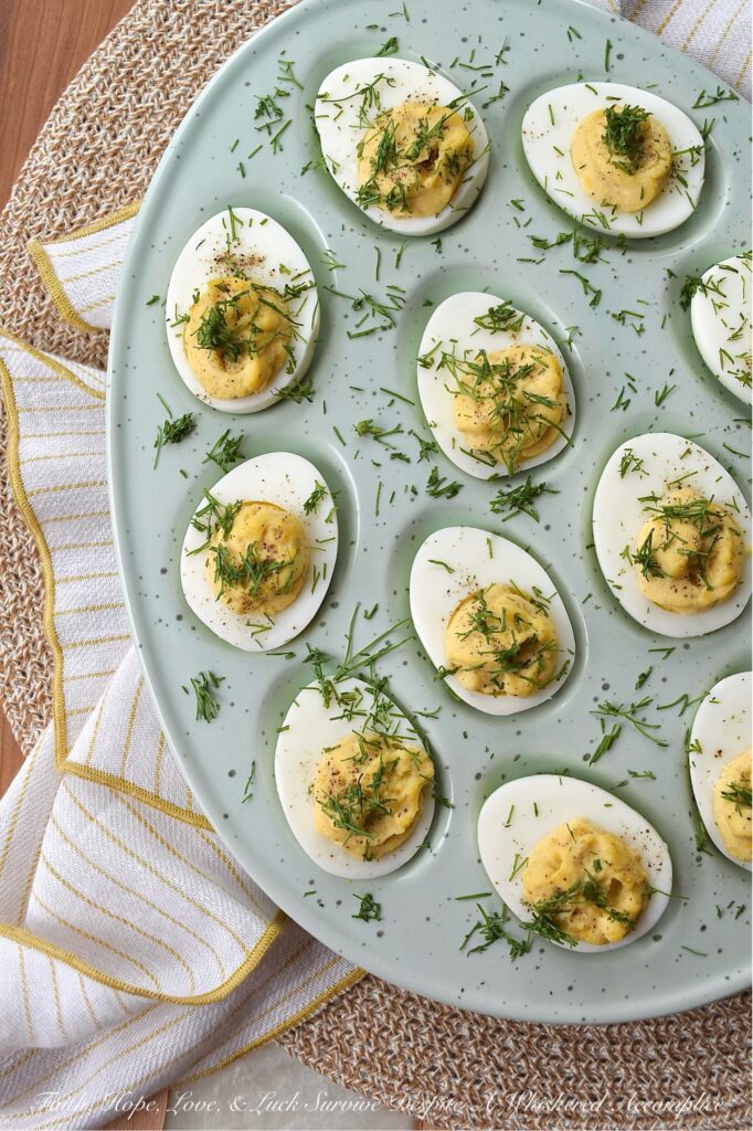 Sweet Honey Deviled Eggs with Fennel Fronds - If you're in search of a quick and easy recipe to prepare deviled eggs, this one is a perfect option. You can either use pre-shelled hard-boiled eggs from the store or hard-boil eggs at home. This simple and flavorful recipe includes a mix of sweet honey and spicy brown mustard, along with finely chopped fennel fronds that offer a hint of freshness and a pop of green color. Additionally, this recipe is an excellent way to utilize fennel fronds that might otherwise go to waste.