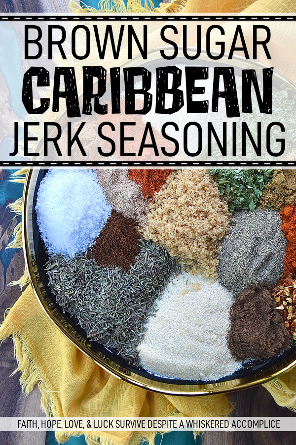 Brown Sugar Caribbean Jerk Seasoning - Crafted with the perfect blend of spices and the subtle sweetness of brown sugar, this homemade jerk seasoning is a lovely way to add a slightly sweet flavorful Caribbean spice profile to your everyday recipes. The amazing versatility of this seasoning mix is what makes it so special. It can be used to grill chicken, shrimp, or fish, however, it can also enhance the flavor of rotisserie chicken salad, roasted vegetables, and even deviled eggs. Don't be afraid to experiment and get creative with this easy-to-make Caribbean seasoning.