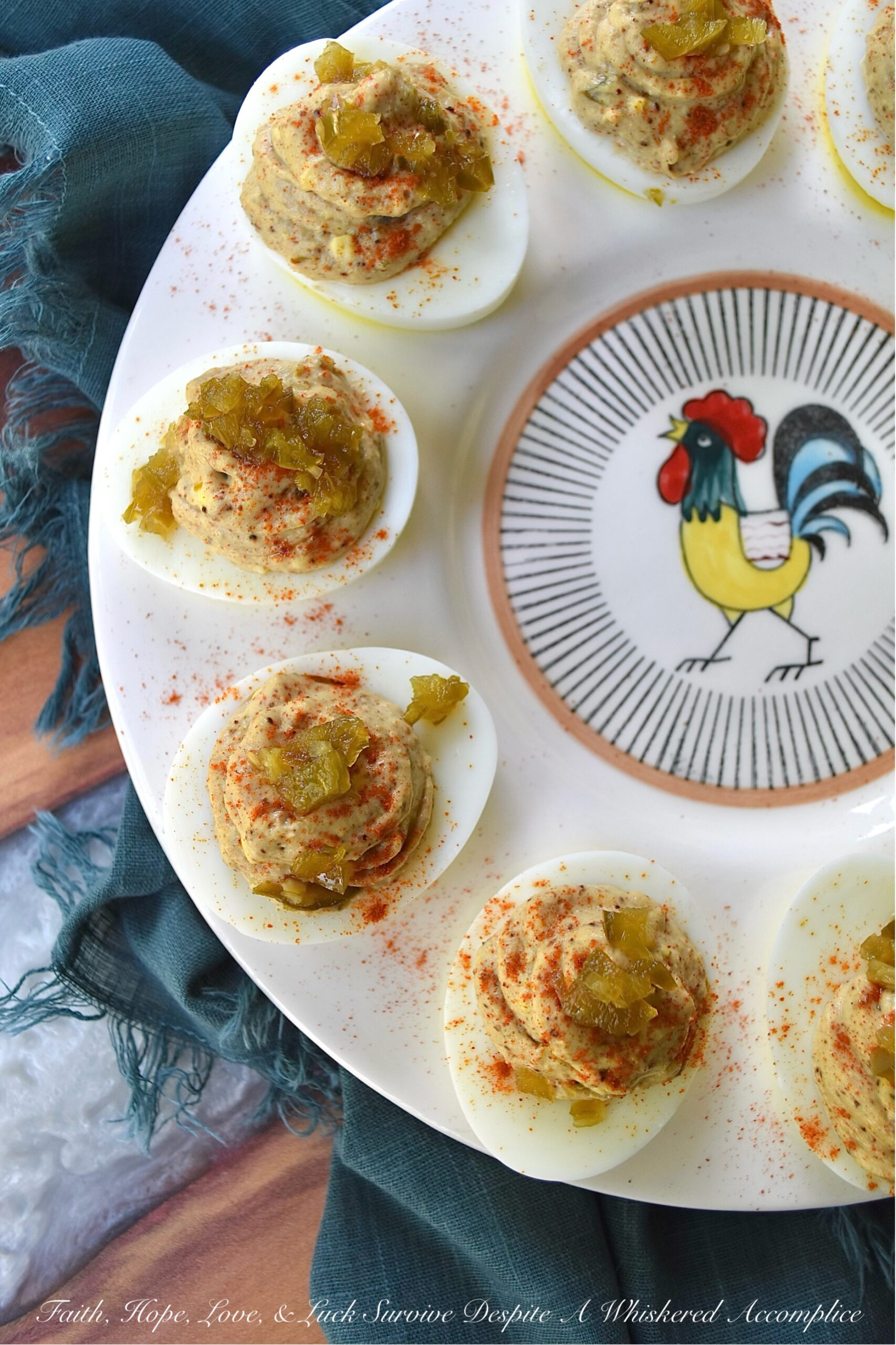 Pickled Jalapeño Taco Seasoning Deviled Eggs