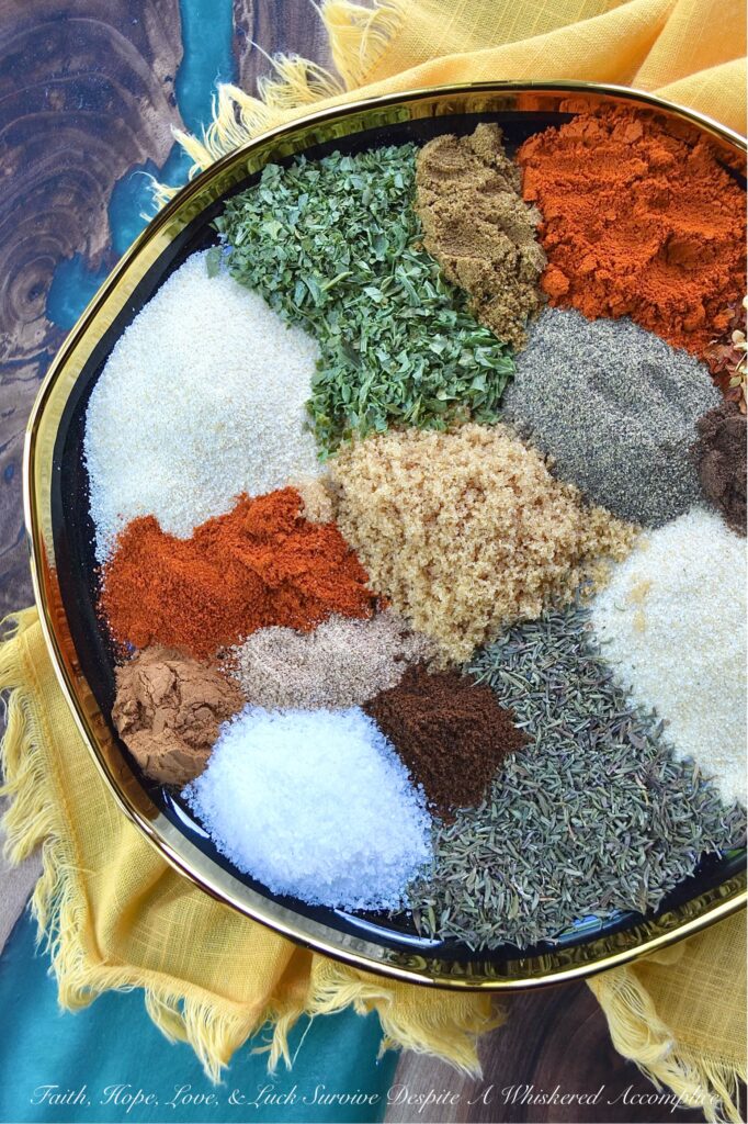 Brown Sugar Caribbean Jerk Seasoning - Crafted with the perfect blend of spices and the subtle sweetness of brown sugar, this homemade jerk seasoning is a lovely way to add a slightly sweet flavorful Caribbean spice profile to your everyday recipes. The amazing versatility of this seasoning mix is what makes it so special. It can be used to grill chicken, shrimp, or fish, however, it can also enhance the flavor of rotisserie chicken salad, roasted vegetables, and even deviled eggs. Don't be afraid to experiment and get creative with this easy-to-make Caribbean seasoning.