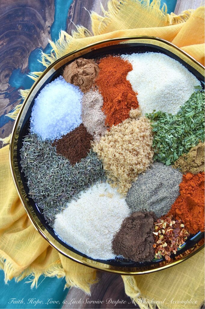 Brown Sugar Caribbean Jerk Seasoning - Crafted with the perfect blend of spices and the subtle sweetness of brown sugar, this homemade jerk seasoning is a lovely way to add a slightly sweet flavorful Caribbean spice profile to your everyday recipes. The amazing versatility of this seasoning mix is what makes it so special. It can be used to grill chicken, shrimp, or fish, however, it can also enhance the flavor of rotisserie chicken salad, roasted vegetables, and even deviled eggs. Don't be afraid to experiment and get creative with this easy-to-make Caribbean seasoning.