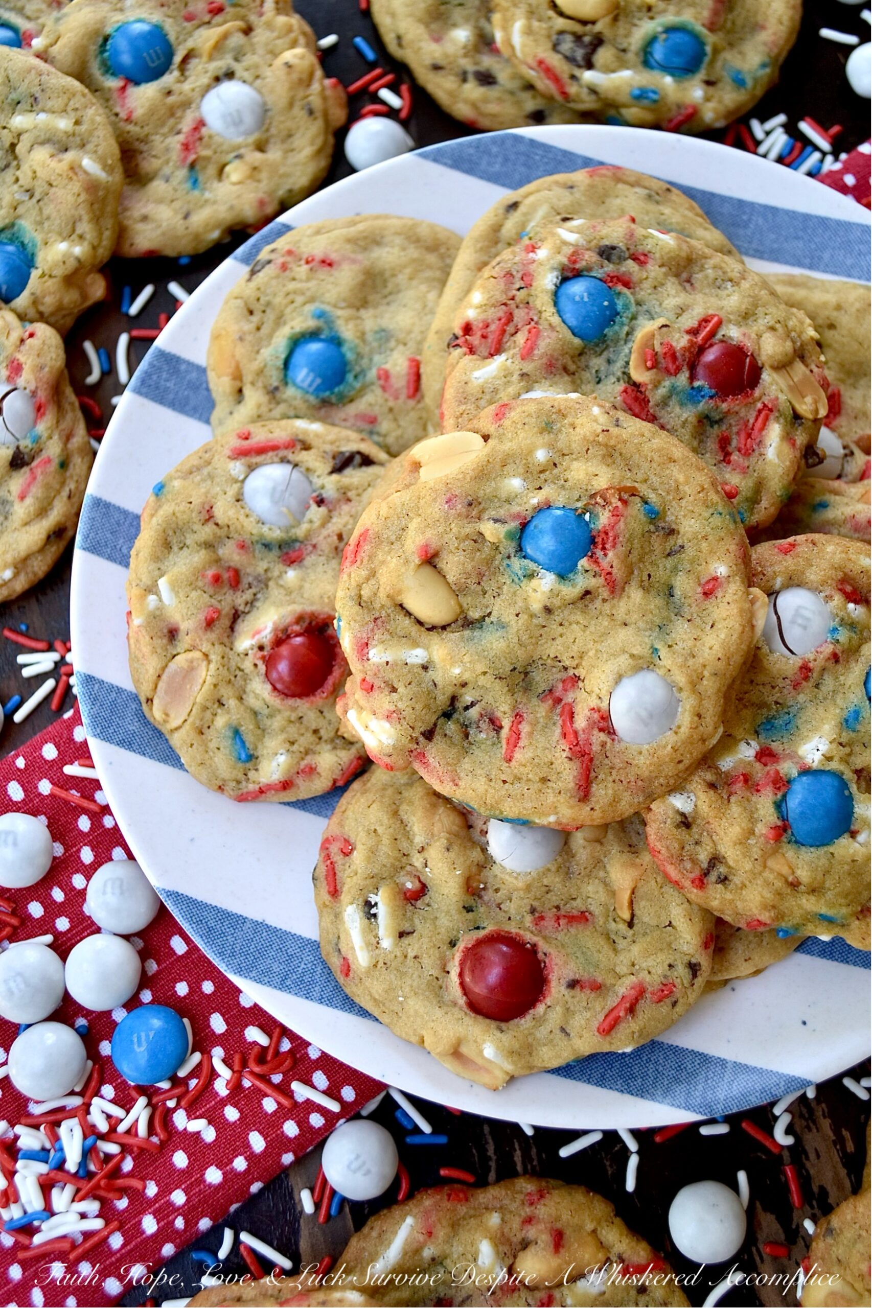 Summertime Cookies with Peanut Butter M&M’s
