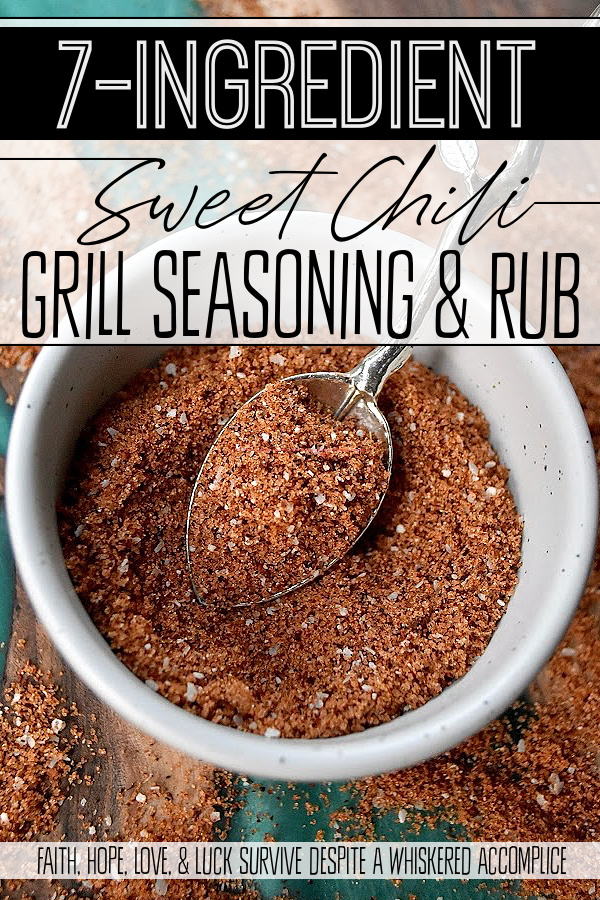 7-Ingredient Sweet Chili Grill Seasoning & Rub - When it comes to grilling, having the perfect seasoning at your fingertips can make all the difference. With a perfectly balanced combination of light brown sugar, chili powder, kosher salt, paprika, onion powder, finely ground black pepper, and garlic powder, this grill seasoning and rub delivers a slightly sweet kick with lots of flavor. Whether you're grilling juicy chicken, succulent pork, fresh seafood, or summer vegetables, this versatile easy-to-make homemade seasoning is an essential money-saving addition to your pantry.