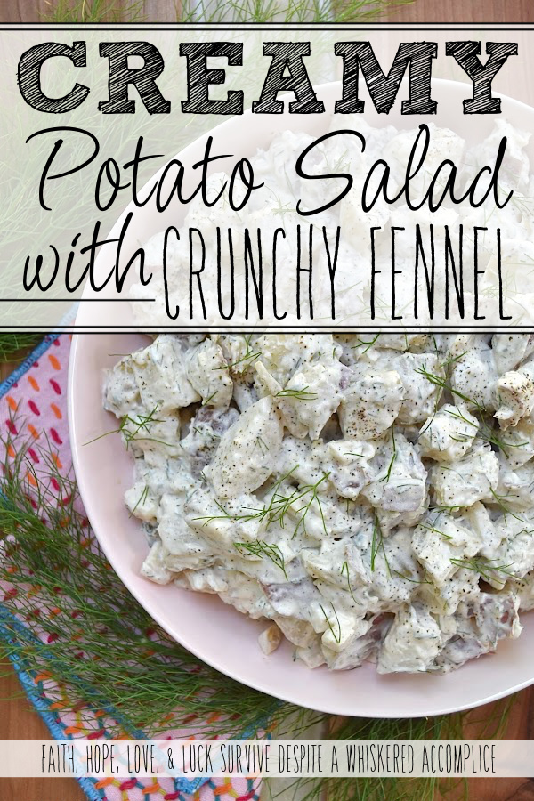 Creamy Potato Salad with Crunchy Fennel - When it comes to side dishes, potato salad is a timeless favorite at picnics, barbecues, and family gatherings. While classic traditional versions typically rely on celery and onion for their crunch and flavor, this creamy potato salad, which can be made with either red or gold potatoes, or a combination of the two, incorporates a generous amount of chopped fennel bulb and finely chopped fennel fronds for a refreshing crunch and an unexpected fresh burst of flavor.