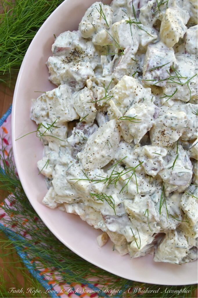 Creamy Potato Salad with Crunchy Fennel - When it comes to side dishes, potato salad is a timeless favorite at picnics, barbecues, and family gatherings. While classic traditional versions typically rely on celery and onion for their crunch and flavor, this creamy potato salad, which can be made with either red or gold potatoes, or a combination of the two, incorporates a generous amount of chopped fennel bulb and finely chopped fennel fronds for a refreshing crunch and an unexpected fresh burst of flavor.