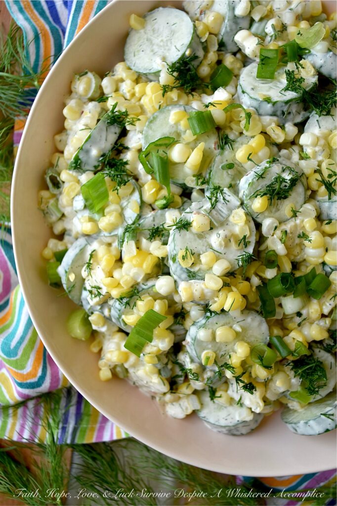 Creamy Ranch Corn & Cucumber Salad with Dill - If you consider yourself a true fan of ranch dressing, then you're in for a delightful treat with this creamy corn and cucumber salad made with fresh dill. Whether you’re hosting a backyard barbecue, looking for a refreshing dish to brighten up dinner, or simply craving a salad that stands out, this recipe will quickly become a family favorite with its combination of crisp summer vegetables and irresistible creamy ranch flavor.