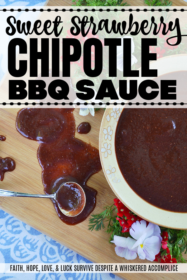 Sweet Strawberry Chipotle BBQ Sauce - This summer, why not try making your own homemade BBQ sauce? This sweet strawberry barbecue sauce has a slight kick from ground chipotle, which adds just the right amount of flavor, to help you up your grilling game. No matter what grilled meat, seafood, or vegetable you use this sauce on, it's sure to be a hit.