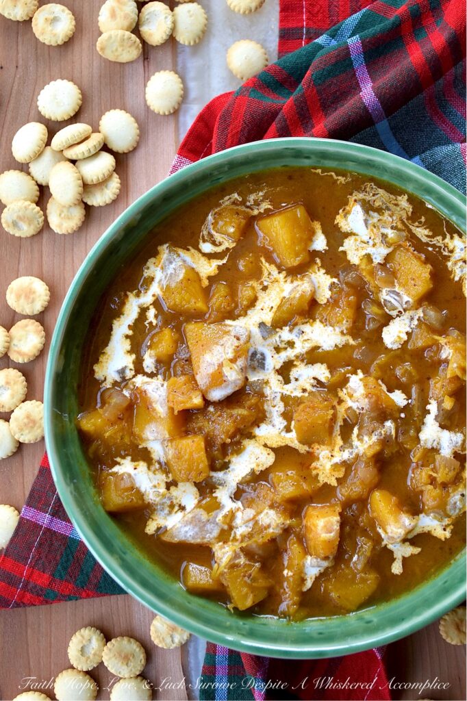 Autumn Chili-Spiced Chunky Pumpkin Soup - With fresh pumpkin as the star ingredient, this one-pot soup invites you to savor the autumn season with every delicious spoonful. Unlike traditional creamy pumpkin soups that can taste rich and heavy, this chili-spiced version is simple to make, healthy, and full of flavor and texture. With just the right amount of spice to help warm you up on a crisp fall day, this chunky pumpkin soup is bound to become a seasonal favorite.