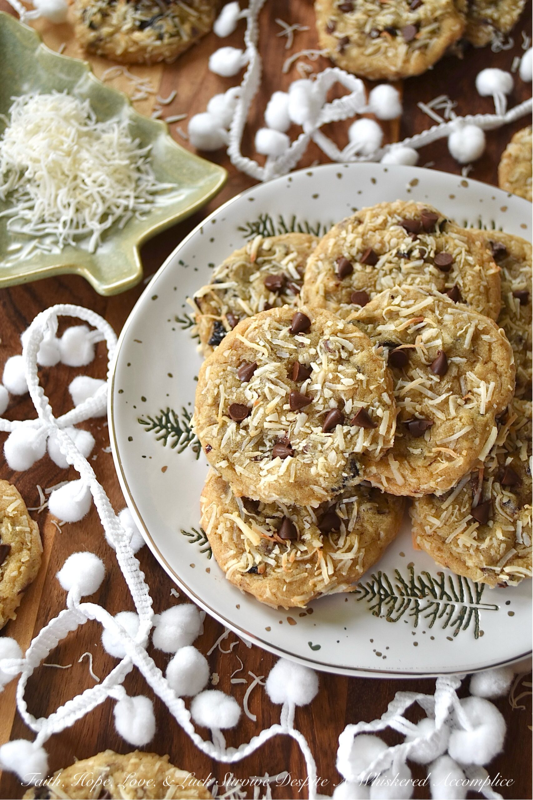 Coconut & Dried Cherry Chocolate Chip Cookies