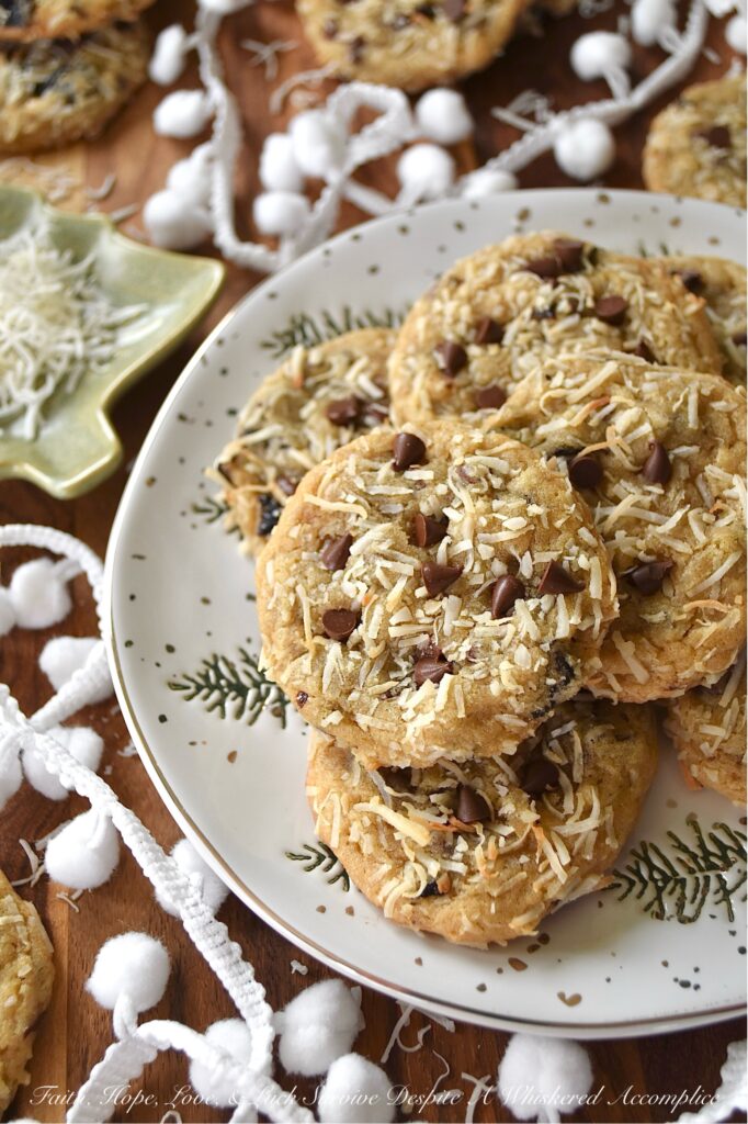 Coconut & Dried Cherry Chocolate Chip Cookies - If you're on the hunt for a simple yet irresistible gussied-up brown sugar cookie recipe, look no further. Imagine biting into a warm, chewy cookie that perfectly balances rich miniature semi-sweet chocolate chips with the crunchy texture of unsweetened shredded coconut and the tart zing of dried cherries. Whether you’re baking cookies for the holidays or simply craving a sweet treat, this recipe is sure to become a cherished favorite.