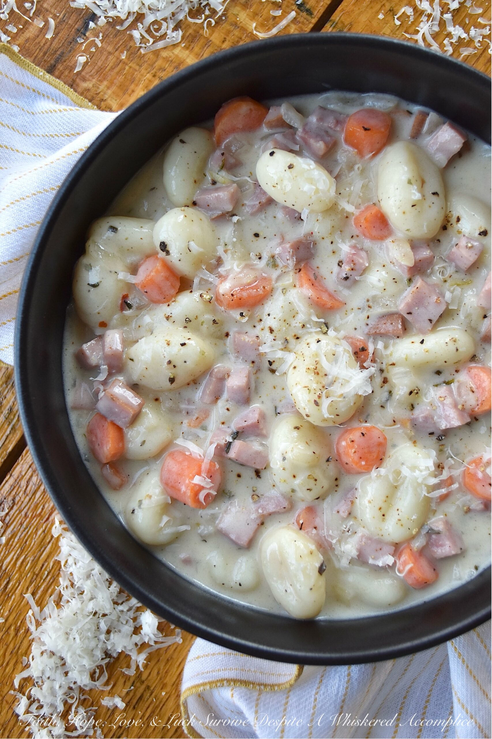 One-Pot Italian Ham Soup with Potato Gnocchi