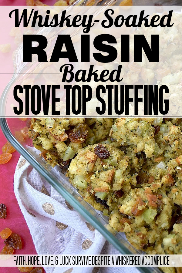 Whiskey-Soaked Raisin Baked Stove Top Stuffing - While store-bought boxed stuffing mixes offer a convenient quick-fix addition to any holiday meal, elevating them with a few simple ingredients can help transform them into a mouthwatering side dish your entire family will look forward to. With the addition of whiskey-soaked golden raisins, dried parsley, dried minced onion, finely ground black pepper, and crunchy diced celery, you're sure to impress your guests with this easy and delicious baked stuffing side dish this holiday season.