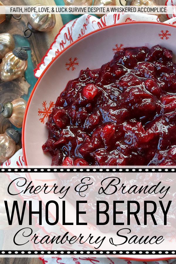 Cherry & Brandy Whole Berry Cranberry Sauce - Get ready to impress your holiday guests this season with this delightful sweet and tart cherry-flavored cranberry sauce. Made with frozen cherries, brandy, and a lovely mix of granulated and light brown sugars, this fresh cranberry side dish is sure to impress. With just a dash of cinnamon, a pinch of sea salt, and a hint of vanilla, it’s bursting with flavor. Best of all, this colorful cranberry sauce is super easy to make, leaving you more time to spend with your family and friends this holiday season.