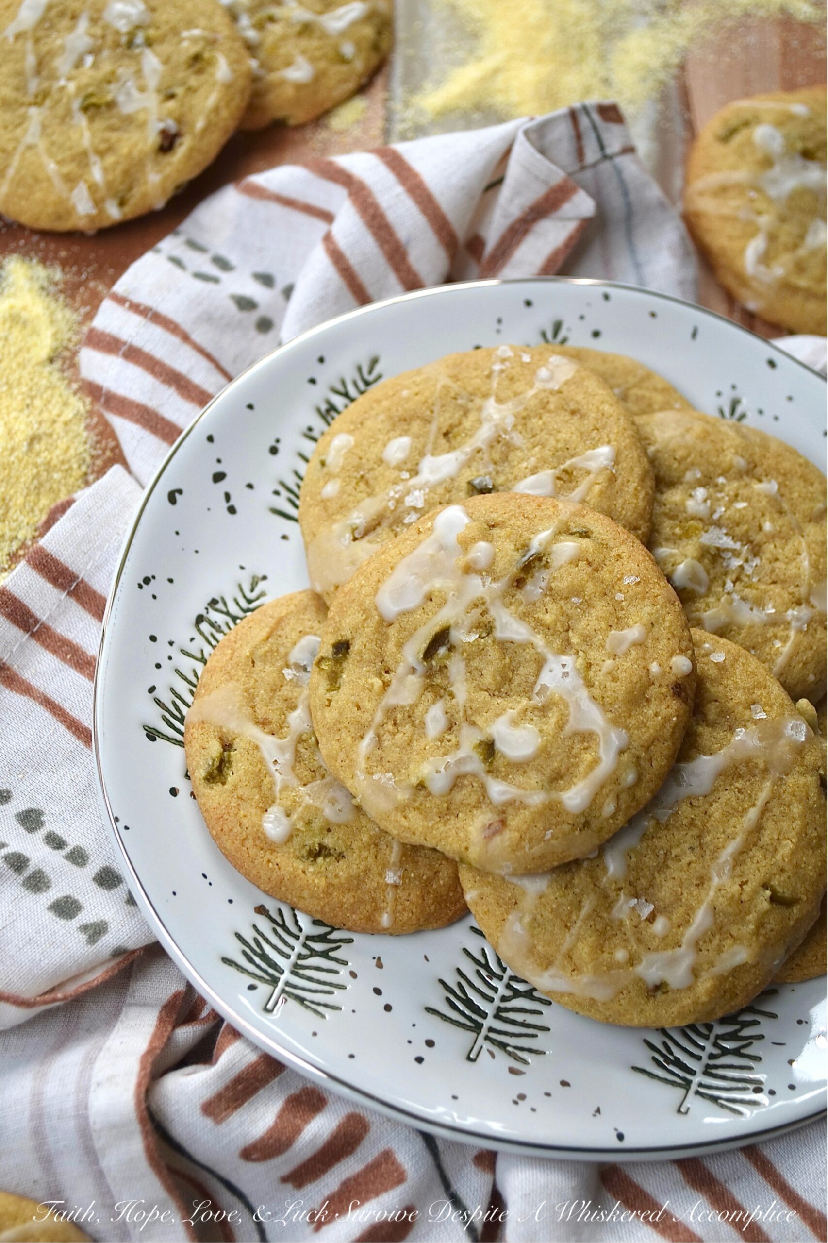 Jalapeño Yellow Cornmeal Brown Sugar Cookies