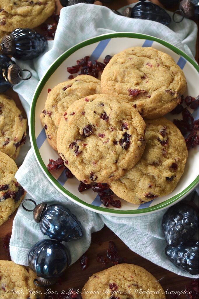 Cornmeal Dried Cranberry Brown Sugar Cookies - While many cookies are typically reserved for dessert, these brown sugar cookies encourage you to think outside of the box. Whether enjoyed alongside a warm bowl of soup, paired with a crisp salad, or as a dessert to conclude a meal, these sweet and savory cornmeal cookies are bound to become an instant favorite, no matter the time of year. With their satisfying yellow cornmeal crunch and their chewy burst of dried cranberry sweetness, they offer a unique and irresistible flavor experience.