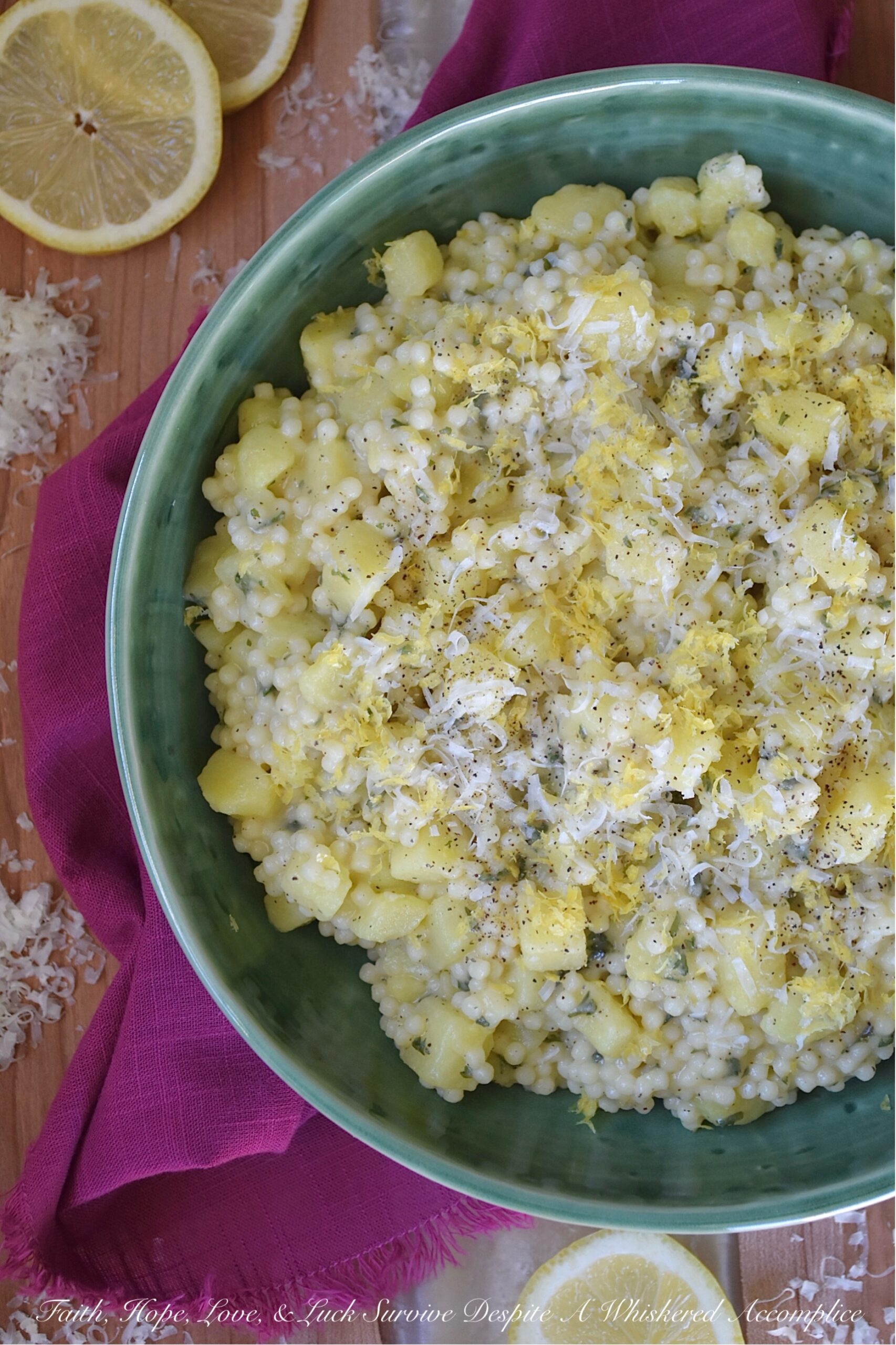 Creamy Parmesan Acini di Pepe with Potatoes