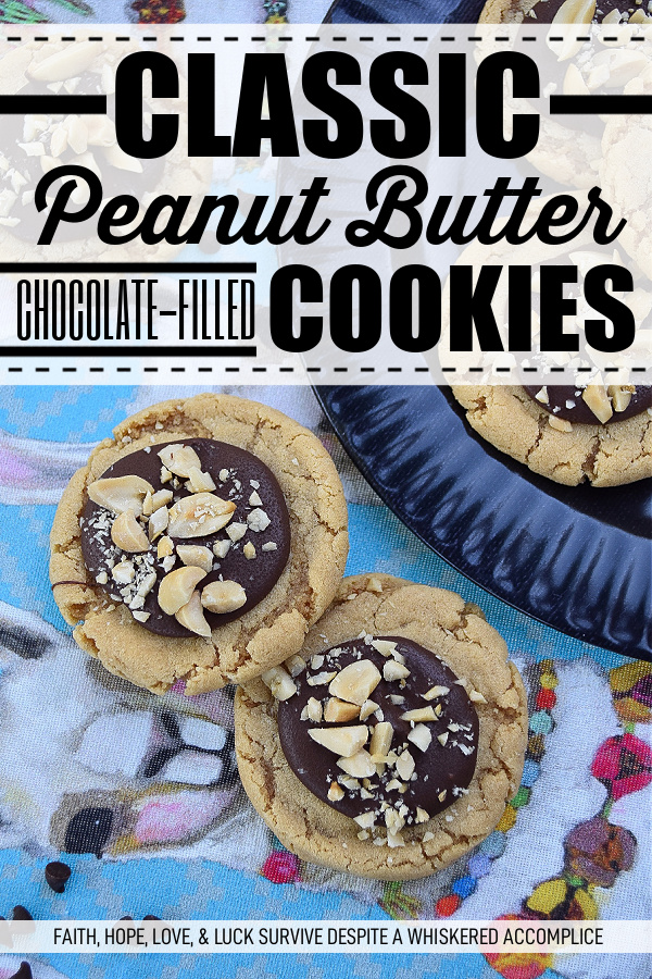 Classic Peanut Butter Chocolate-Filled Cookies - One of the most classic food combinations imaginable is peanut butter and chocolate. Perhaps that's why these peanut butter chocolate-filled cookies are so hard to resist. And thankfully, these sweet cookies are super easy to make, because this is the type of cookie recipe your family will ask you to make for them over and over again.