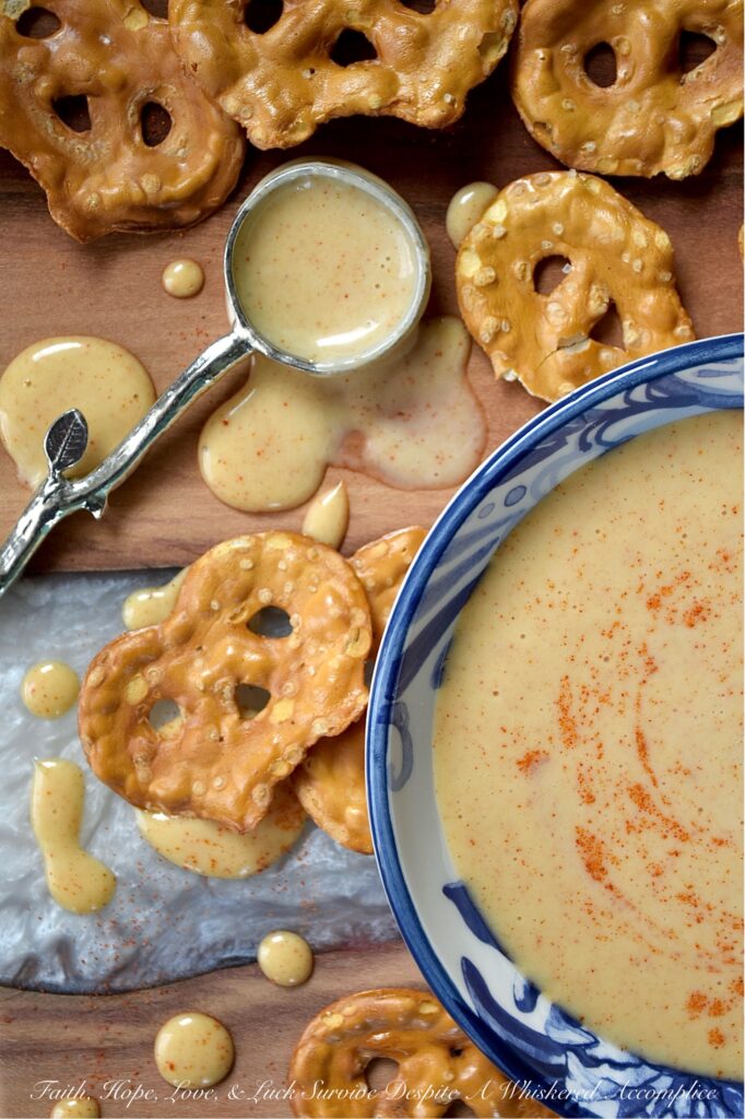 Tangy Dijon Honey Mustard Dressing with Paprika - Made with just a handful of ingredients like honey, Dijon mustard, mayonnaise, and a touch of paprika, this tangy honey mustard dressing is an equally delicious salad dressing or dip for pretzels, chicken tenders, and much more. Forget the store-bought salad dressing or honey mustard sauce; you'll be amazed at how much better this simple and easy-to-make homemade version is.