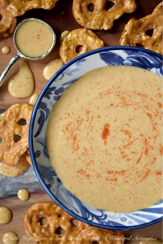 Tangy Dijon Honey Mustard Dressing with Paprika - Made with just a handful of ingredients like honey, Dijon mustard, mayonnaise, and a touch of paprika, this tangy honey mustard dressing is an equally delicious salad dressing or dip for pretzels, chicken tenders, and much more. Forget the store-bought salad dressing or honey mustard sauce; you'll be amazed at how much better this simple and easy-to-make homemade version is.