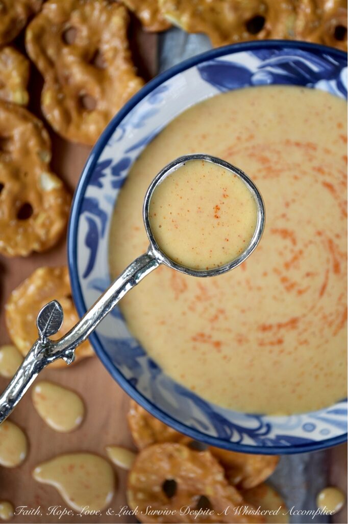 Tangy Dijon Honey Mustard Dressing with Paprika - Made with just a handful of ingredients like honey, Dijon mustard, mayonnaise, and a touch of paprika, this tangy honey mustard dressing is an equally delicious salad dressing or dip for pretzels, chicken tenders, and much more. Forget the store-bought salad dressing or honey mustard sauce; you'll be amazed at how much better this simple and easy-to-make homemade version is.