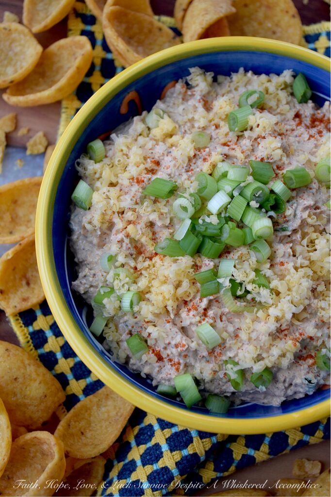 Cheesy Cheddar Taco-Seasoned Corn Chip Dip - Packed with freshly grated cheddar cheese and a zesty, slightly spicy, homemade taco seasoning, this cheesy taco-seasoned dip is the perfect companion to your favorite crunchy corn chips. Whether you're hosting a party, settling in to watch the big game, or simply craving a delicious treat, this corn chip dip is sure to please.