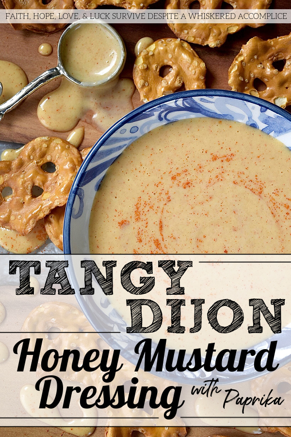 Tangy Dijon Honey Mustard Dressing with Paprika - Made with just a handful of ingredients like honey, Dijon mustard, mayonnaise, and a touch of paprika, this tangy honey mustard dressing is an equally delicious salad dressing or dip for pretzels, chicken tenders, and much more. Forget the store-bought salad dressing or honey mustard sauce; you'll be amazed at how much better this simple and easy-to-make homemade version is.