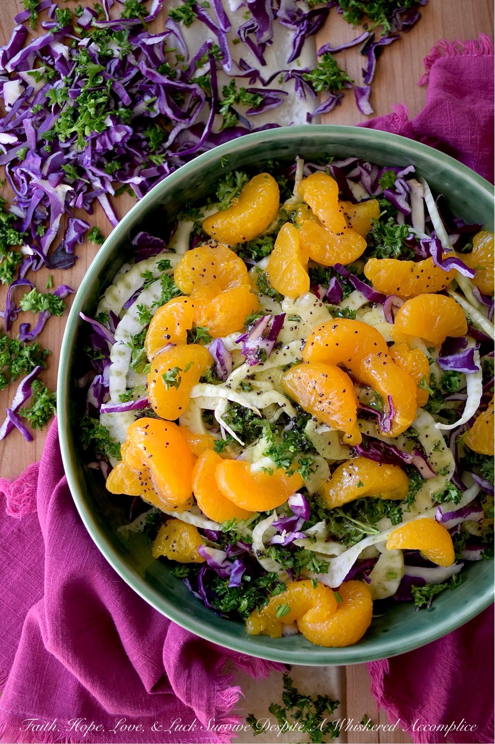 Mandarin Orange & Fennel Mardi Gras Slaw