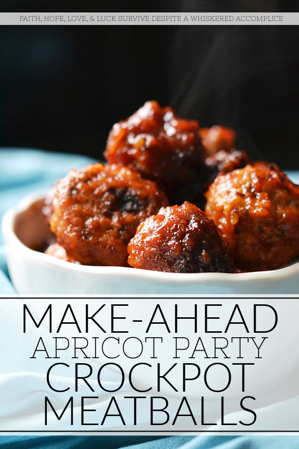 Make-Ahead Apricot Party Crockpot Meatballs - Hosting a party or large gathering can be stressful, but the food doesn't have to be. These ground chicken meatballs are a real game-changer for busy hosts. The secret to their success lies in their make-ahead and freeze-friendly nature. Assemble and bake the meatballs in advance, freeze them, and then let your crockpot do the rest on party day. Four hours before your party or gathering, toss the frozen meatballs into a crockpot on low heat with a tangy-sweet sauce made with chili sauce, apricot preserves, Dijon mustard, and a touch of garlic powder. These make-ahead apricot party meatballs are sure to be the life of the party.