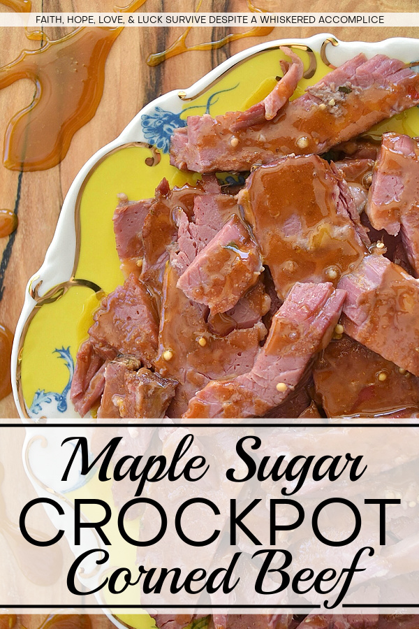 Maple Sugar Crockpot Corned Beef - Forget complicated cooking methods and lengthy ingredient lists; this incredibly easy slow cooker corned beef brisket recipe results in tender, melt-in-your-mouth corned beef with minimal effort. Simply place everything into your slow cooker, set it, and walk away. The real magic happens when the slowly cooked corned beef is glazed with a sweet and spicy mixture of brown sugar, Dijon mustard, maple syrup, and horseradish. A quick bake in the oven transforms this sauce into a golden, bubbly delight, creating a memorable corned beef dish that is sure to be a family favorite.